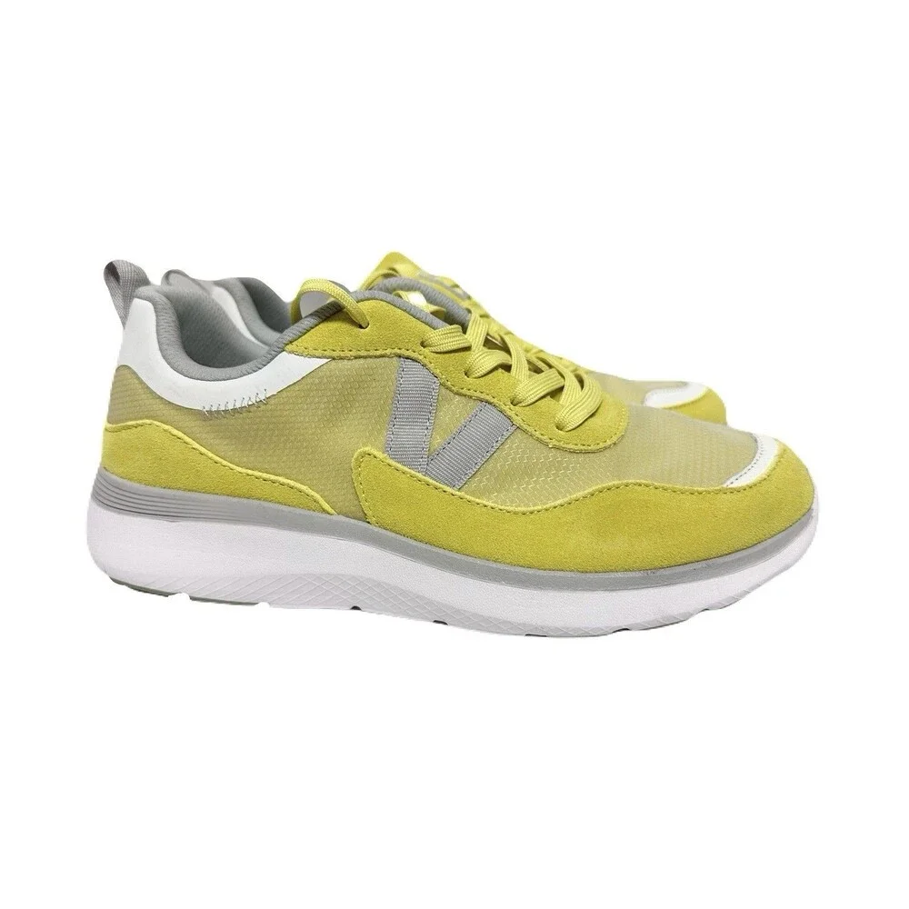NEW Vionic Ayse Womens Size 9 Athletic Sneakers w Arch Support Acacia Yellow
